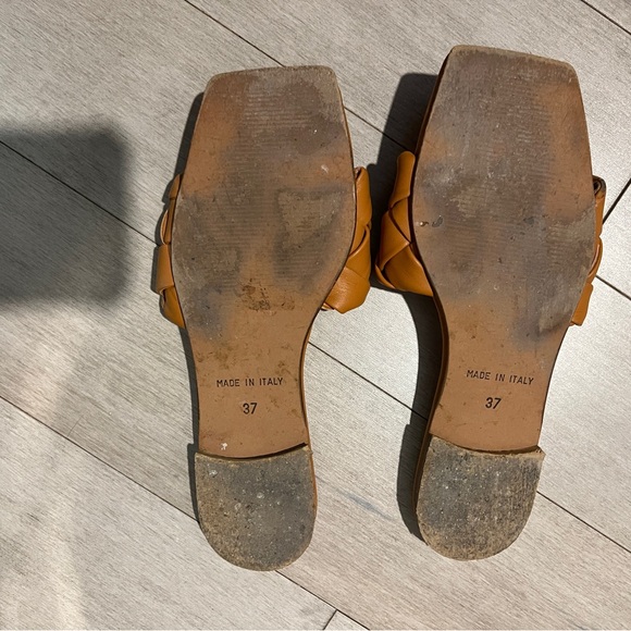 L'INTERVALLE Tan Braided Slide Sandals - Picture 5 of 5